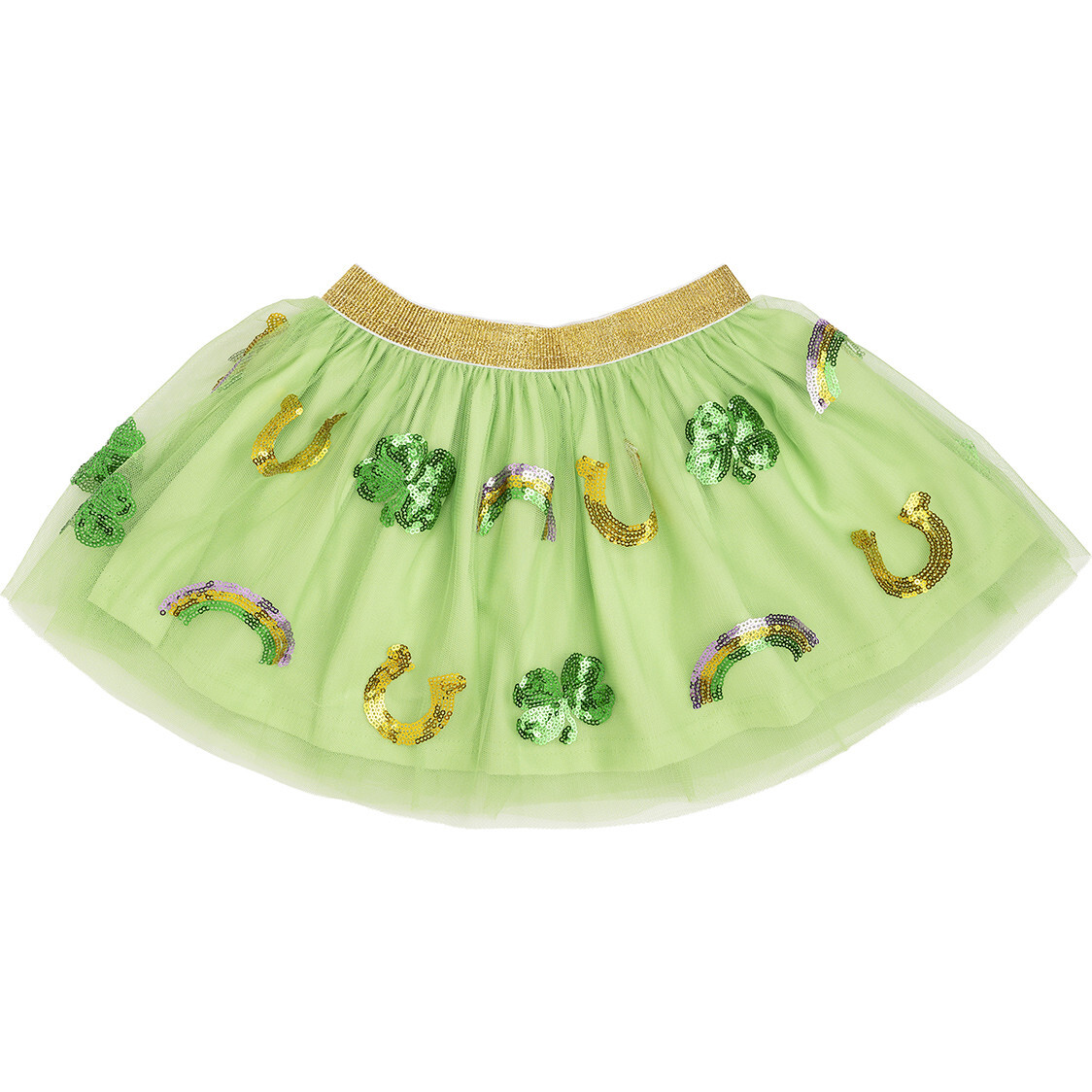 Lucky Sequin St. Patrick's Day Tutu, Green - Tutus - 1