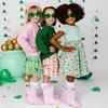 Lucky Charm St. Patrick's Day Short Sleeve Tutu Dress, Multi - Dresses - 5