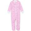 Parker Girls' Zipper Pajama, Easter Time Pink - Footie Pajamas - 1 - thumbnail