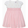 Rose Handsmocked Dress, Pink - Dresses - 1 - thumbnail