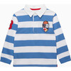 Nicholas Rugby Shirt, Blue And White Stripe - T-Shirts - 1 - thumbnail