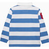 Nicholas Rugby Shirt, Blue And White Stripe - T-Shirts - 2