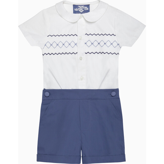 Little The Smocked Rupert Set, French Navy - Mixed Apparel Set - 1