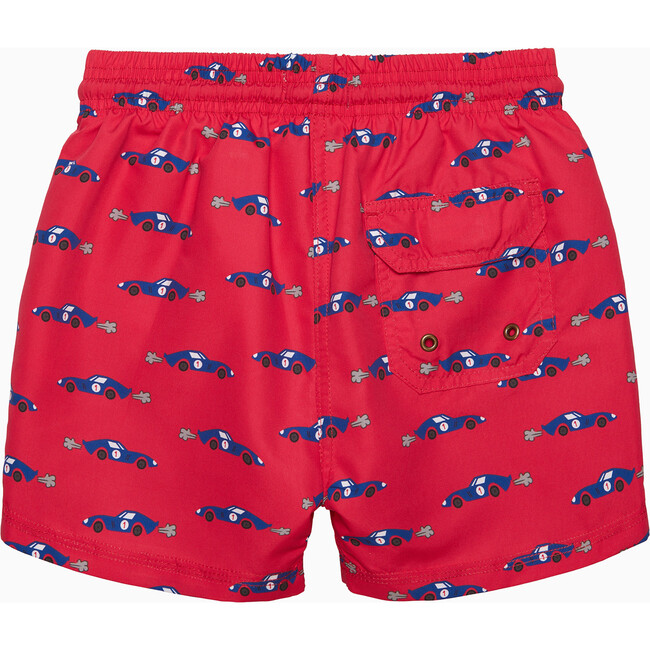 Sebastian Car Swimshort, Red - Swim Trunks - 2