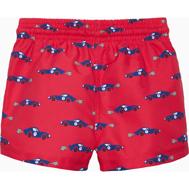 Little Sebastian Car Swimshort, Red - Swim Trunks - 2