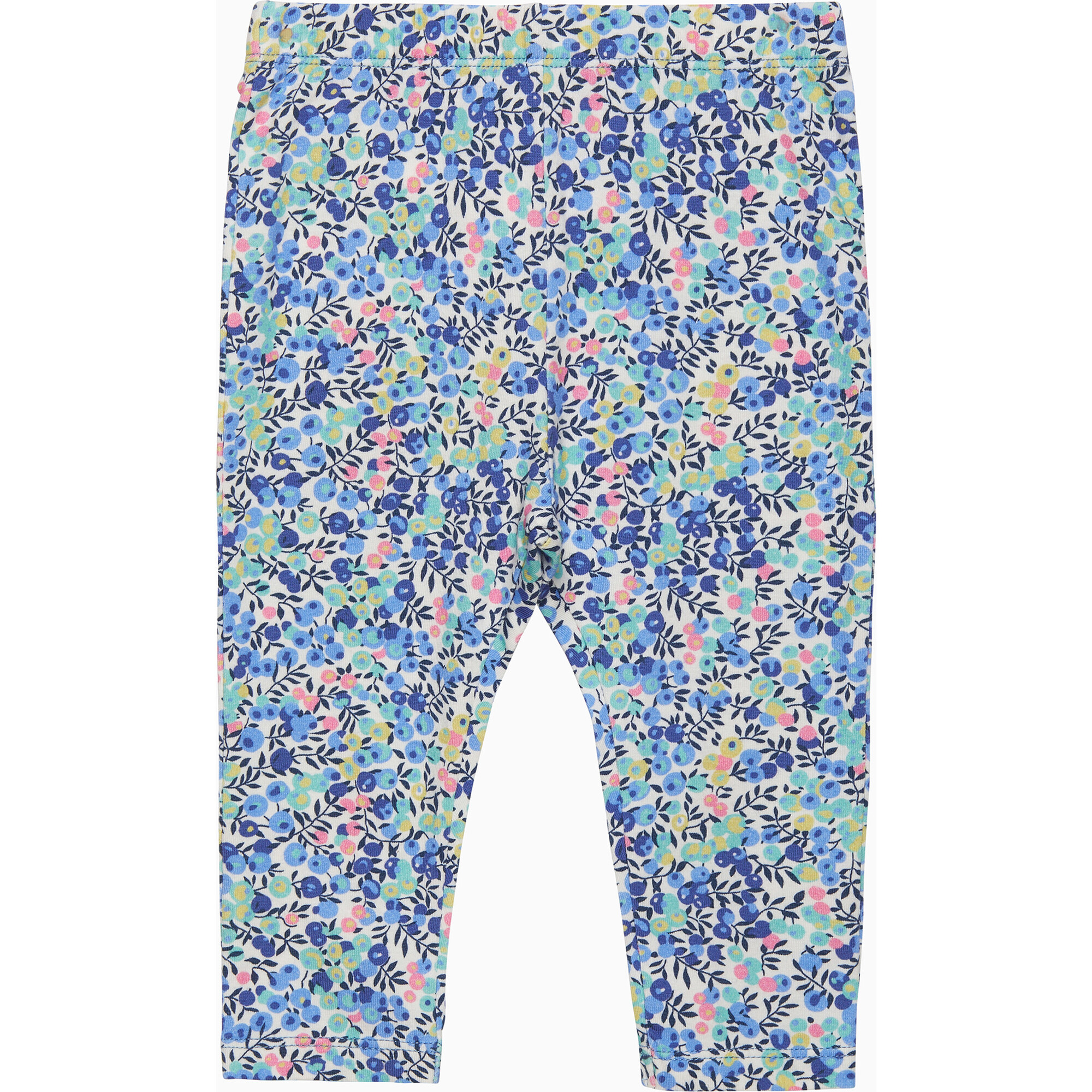 Little Liberty Print Neon Wiltshire Leggings, Navy - Leggings - 1