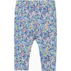 Little Liberty Print Neon Wiltshire Leggings, Navy - Leggings - 1 - thumbnail