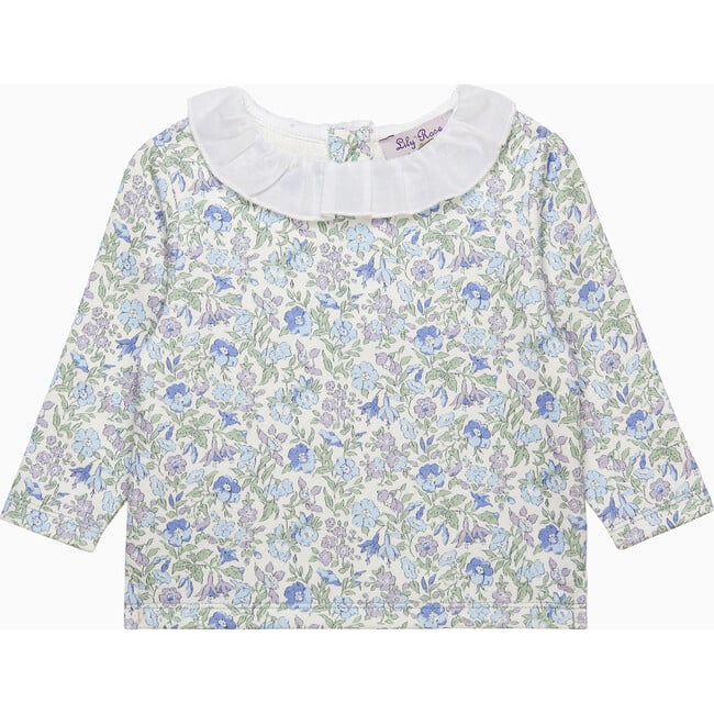 Little Liberty Print Bluebell Sweatshirt, Blue - Sweatshirts - 4