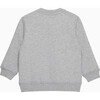 Little Here Comes Trouble Sweatshirt, Grey And Green - Sweatshirts - 2