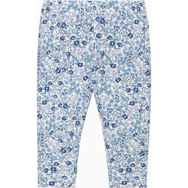 Little Catherine Leggings, Blue Floral