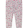 Little Catherine Leggings, Pink Floral - Leggings - 1 - thumbnail