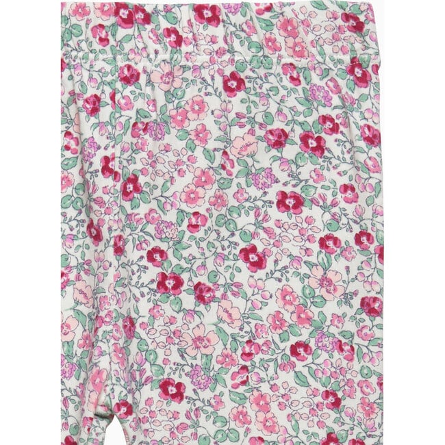 Little Catherine Leggings, Pink Floral - Leggings - 3