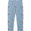 Liberty Print Neon Wiltshire Leggings, Navy - Leggings - 1 - thumbnail