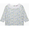 Liberty Print Bluebell Printed Sweatshirt, Blue - Sweatshirts - 1 - thumbnail