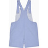 Little Alexander Guardsman Bib Shorts, Pale Blue Gingham - Rompers - 2