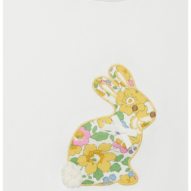 Liberty Print Betsy Bunny Applique Jersey Pj Set, Yellow Betsy - Pajamas - 4