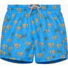 Elephant Swimshort, Blue - Swim Trunks - 1 - thumbnail