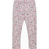 Catherine Leggings, Pink Floral - Leggings - 1 - thumbnail