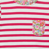 Liberty Print Betsy Breton Stripe Top, Pink - Blouses - 3