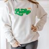 Lucky Rainbow Patch St. Patrick's Day Adult Sweatshirt, Natural - Sweatshirts - 3