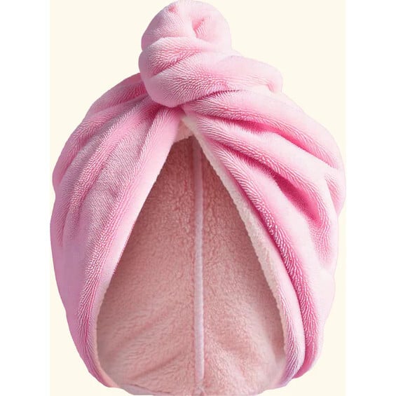 Pink Towel Hair Wrap