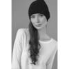 Sparkle Slouch Wool Hat With Faux Fur Pom, White - Hats - 2