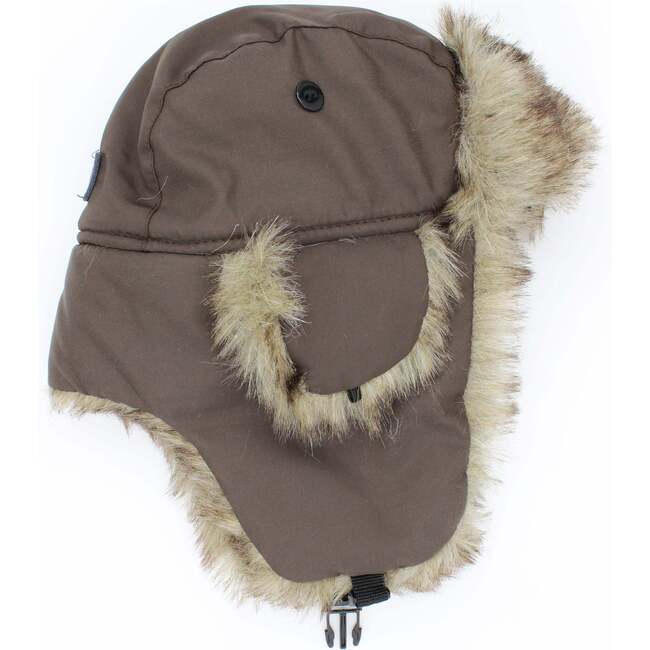 Faux Fur Trapper Hat, Dark Brown