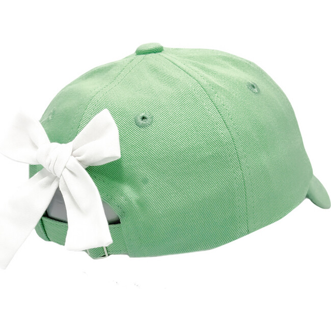 Clover Bow Baseball Hat, Green - Hats - 2