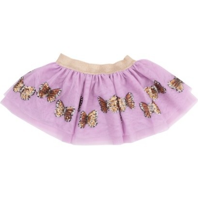 Tutu Skirt, Monarch Butterflies And Milkweed, Purple