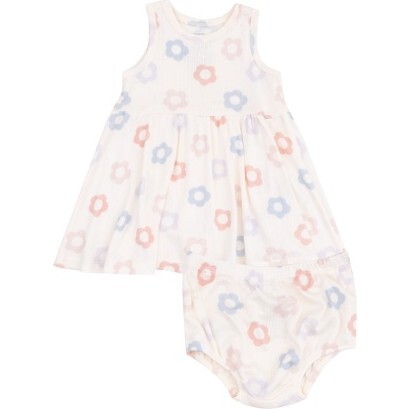 Toddler Tank Dress, Daisy Pop Ivory