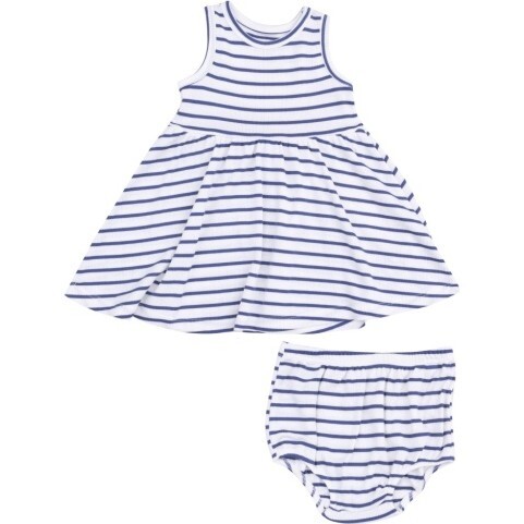 Toddler Tank Dress, Stripe Vintage Navy