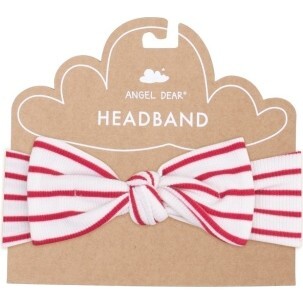 Knot Headband, Stripe Vintage  Red