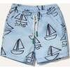 Recycled Swim Sailboats Baby Swim Trunk - Swim Trunks - 1 - thumbnail