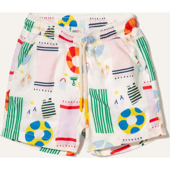 Recycled Swim Beach Print Baby Swim Trunk