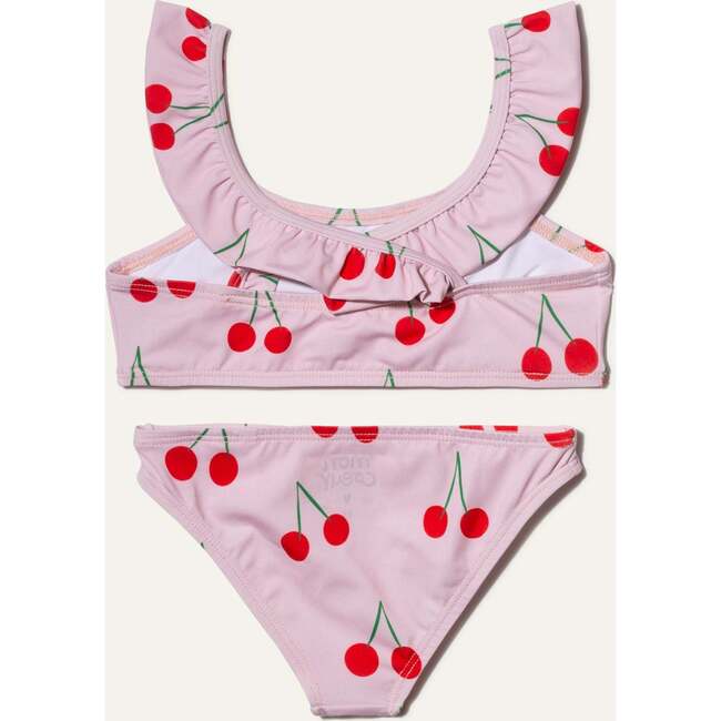 Recycled Swim Cherries Kid Ruffle Bikini - Two Pieces - 2