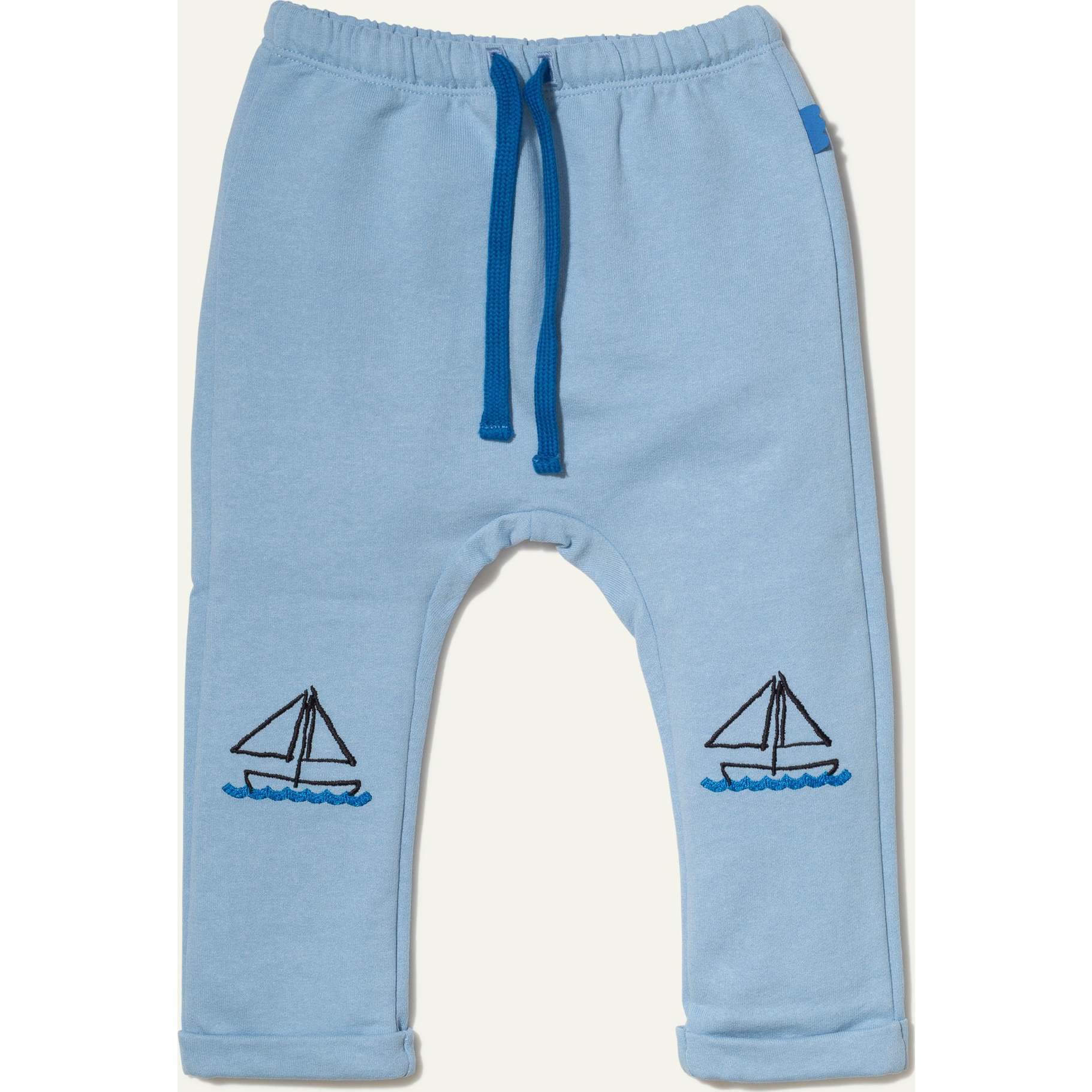 Recycled Cotton Sailboat Baby Joggers - Pants - 1