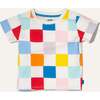 Recycled Cotton Checkered Kid T-Shirt - T-Shirts - 1 - thumbnail