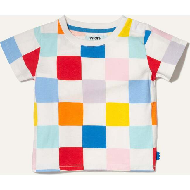 Recycled Cotton Checkered Baby T-Shirt