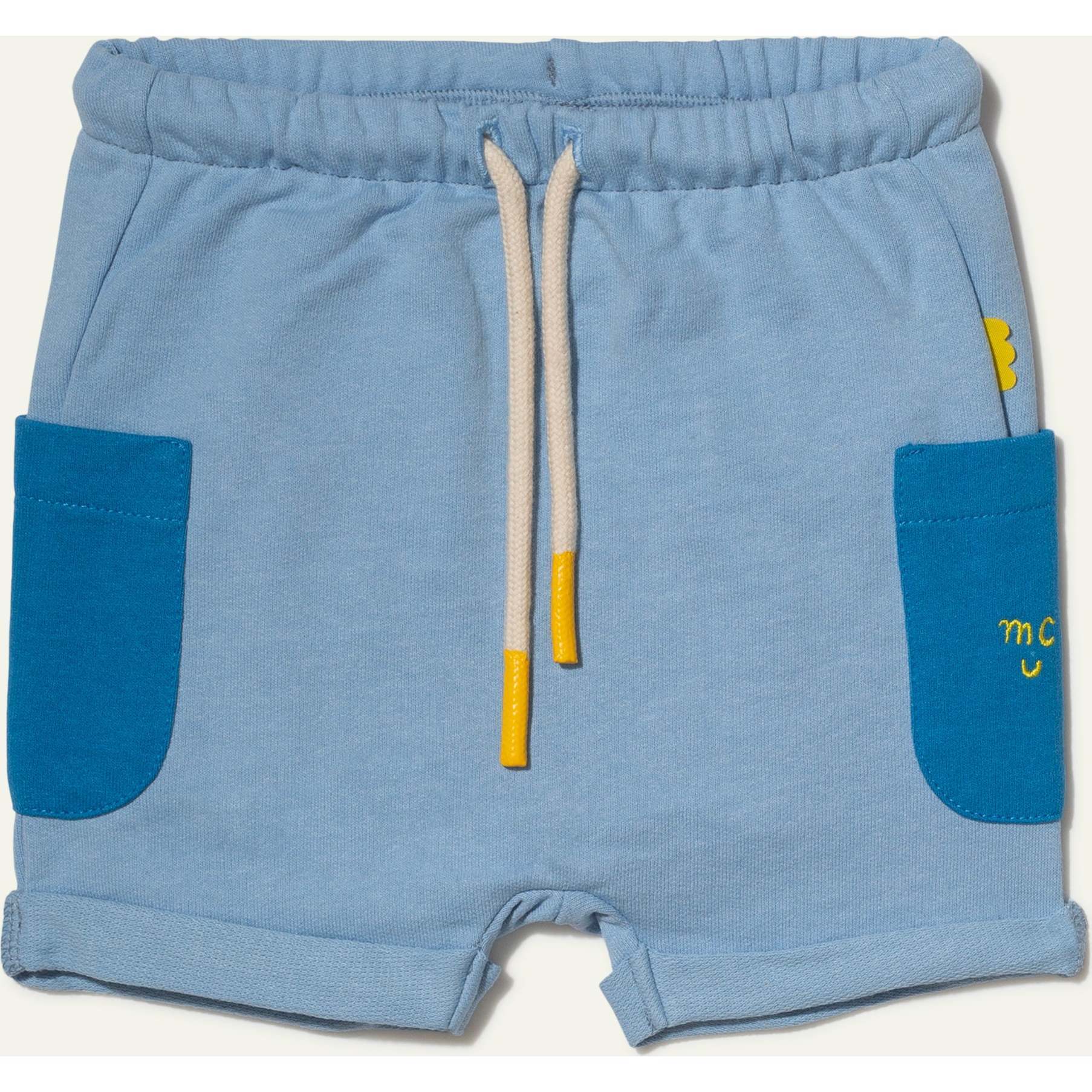 Recycled Cotton Blue Baby Short - Shorts - 1