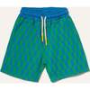 Recycled Cotton Blue Checkered Boys' Short - Shorts - 1 - thumbnail