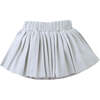 Baby Rita Tennis Skirt Set With Stripey Ribbing, Gray - Mixed Apparel Set - 4