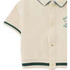 Baby Emman Button Down Polo, Offwhite - Polo Shirts - 4