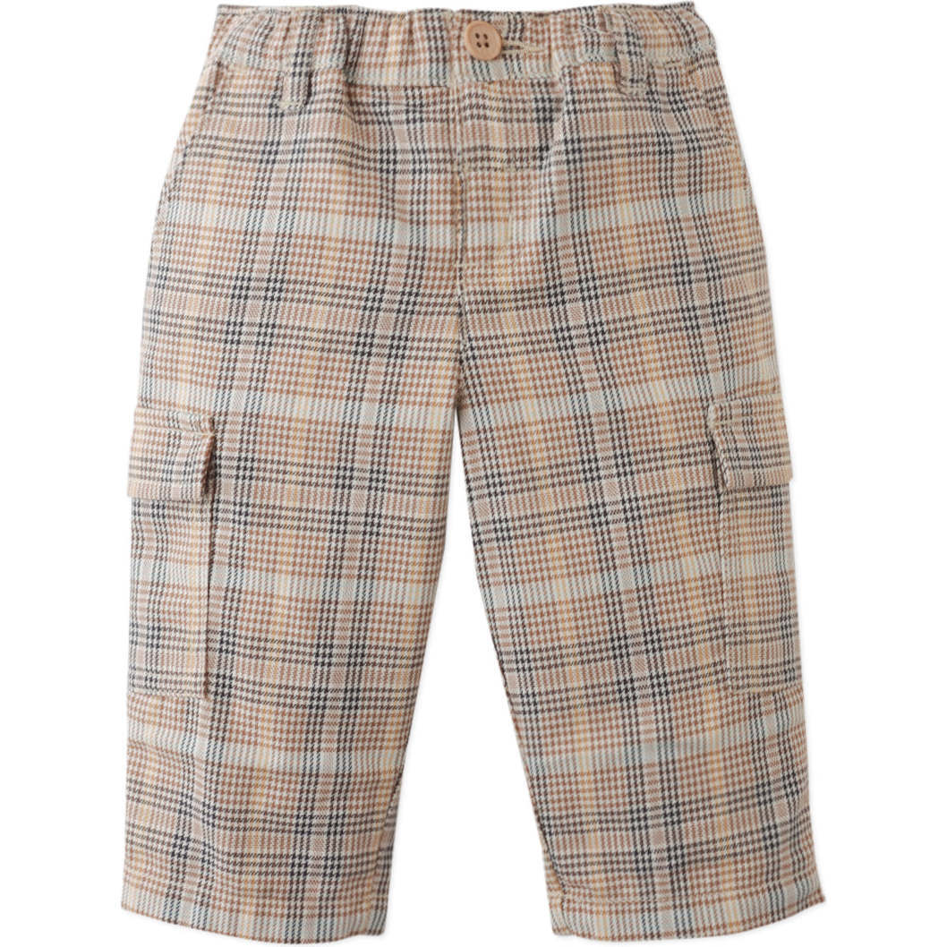 Baby Calum Cargo Pants Houndstooth, Multi - Pants - 1