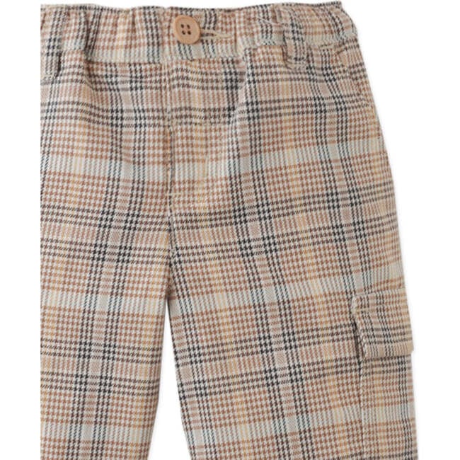 Baby Calum Cargo Pants Houndstooth, Multi - Pants - 3