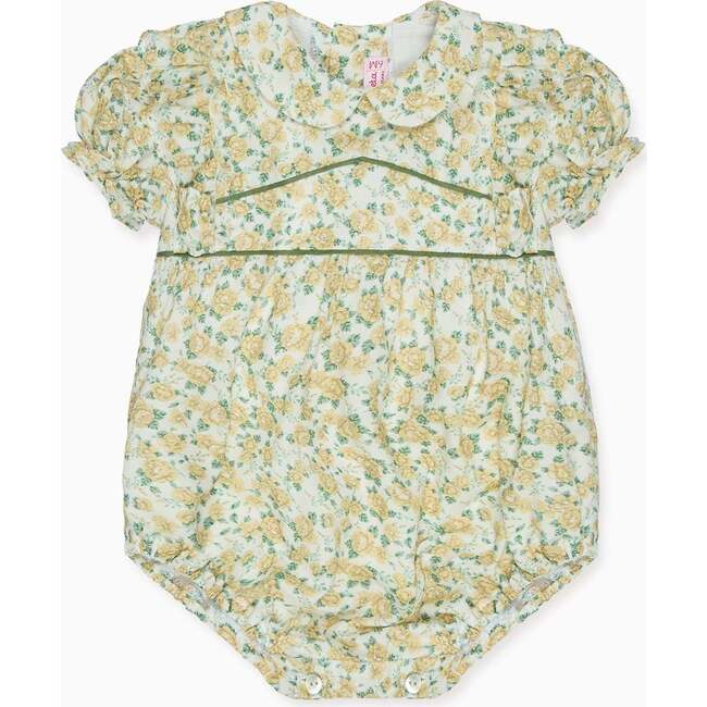 Yellow Floral Angelica Baby Girl Romper