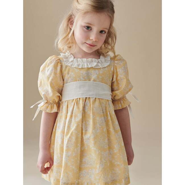 Yellow Toile Silas Girl Dress - Dresses - 3