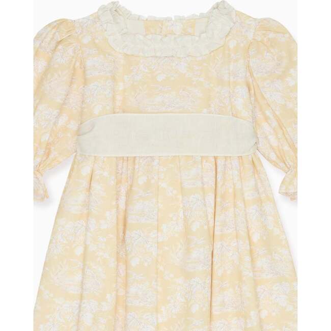 Yellow Toile Silas Girl Dress - Dresses - 4