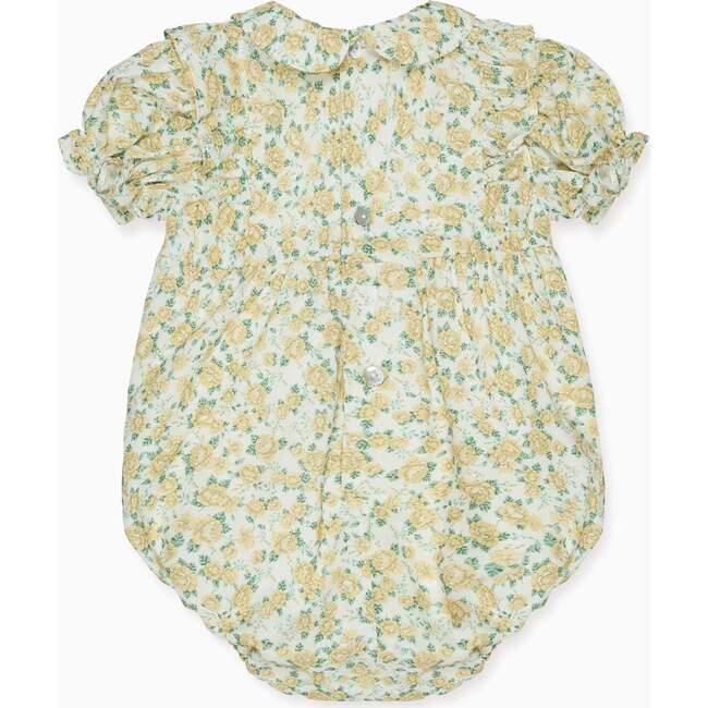 Yellow Floral Angelica Baby Girl Romper - Rompers - 5