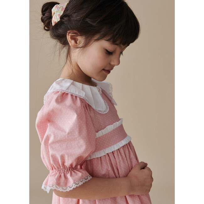 Pink Polka Dot Viviana Girl Dress - Dresses - 3