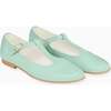 Pale Green Leather Girl T-Bar Shoes - T-Straps - 4